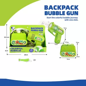 Пістолет з мильними бульбашками P 82128 A (72/2) автоматичний, підсвічування, балон, пляшечка з мильним розчином, в коробці 