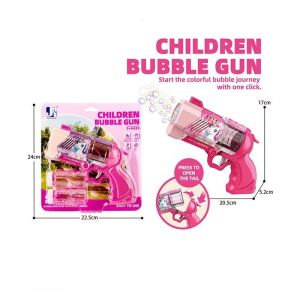 Пістолет з мильними бульбашками P 82138-2 (72/2) автоматичний, підсвічування, 2 пляшечки з мильним розчином, на листі 