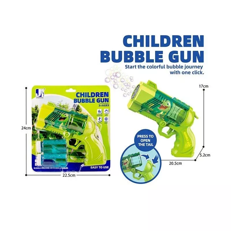 Пістолет з мильними бульбашками P 82138-2 (72/2) автоматичний, підсвічування, 2 пляшечки з мильним розчином, на листі 