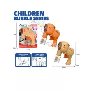 Пістолет з мильними бульбашками P 82648 (120/2) 2 кольори, механічний, пляшечка з мильним розчином, на листі 