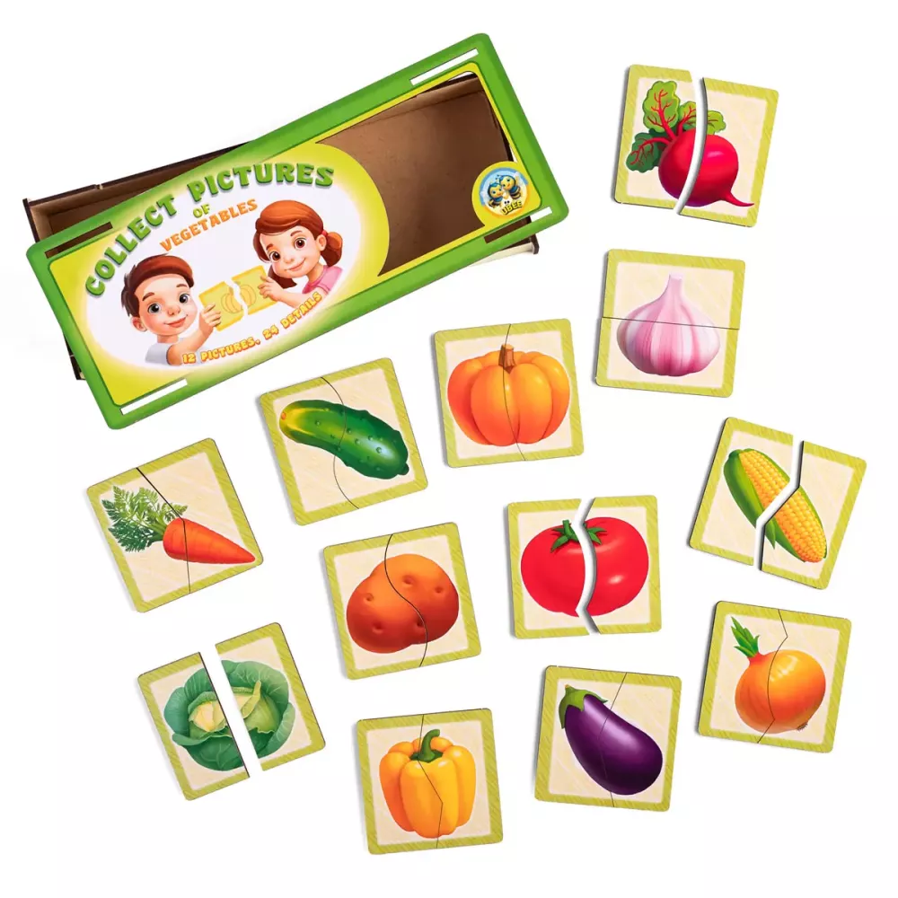 Пазл "Половинки. Овочі"