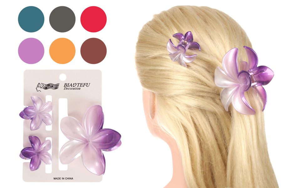 Набір краб для волосся 8см+2 по 4см 1-209808