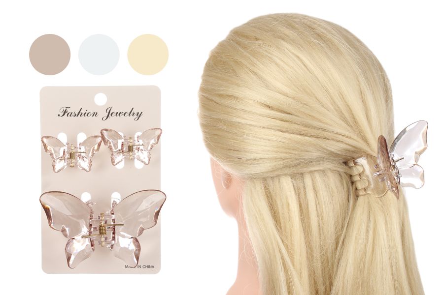 Набір краб для волосся 8см+2 по 4см 1-209815