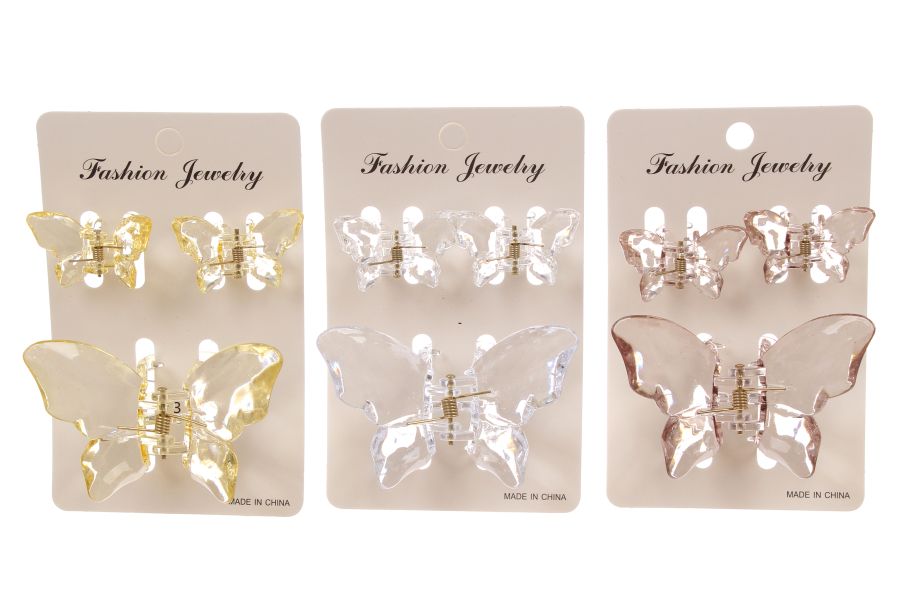 Набір краб для волосся 8см+2 по 4см 1-209815