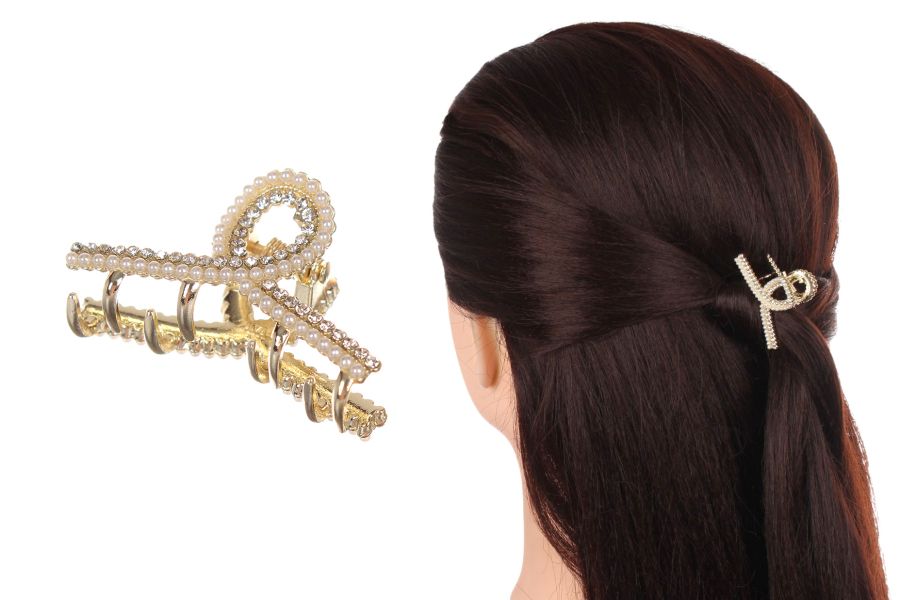 Краб для волосся металевий "Zaya" (3,8см) 1-210460