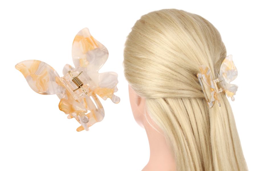 Краб для волосся французький пластик 1-214819