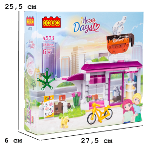 Конструктор "Дівчатка" (240 елм.) Кав'ярня / COGO