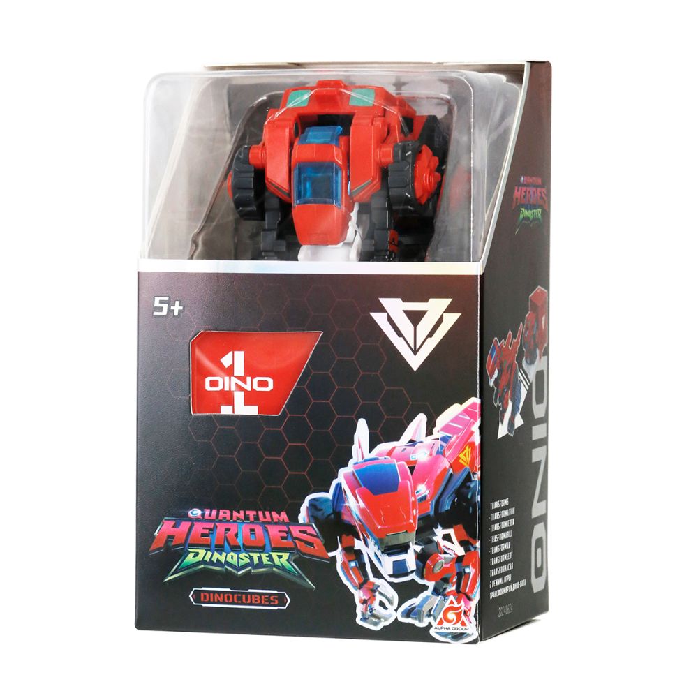 Динозавр-трансформер Dinoster - Червоний Раптор-бот