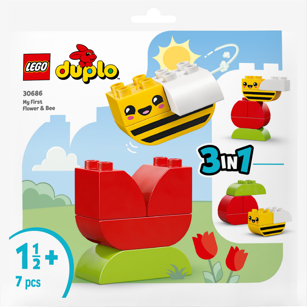 Конструктор LEGO DUPLO Моя перша квітка та бджілка