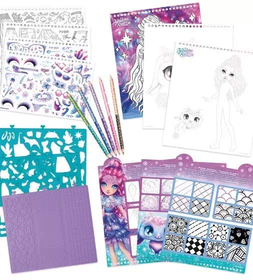 Скетчбук: Кристалія, мотиви самоцвітів