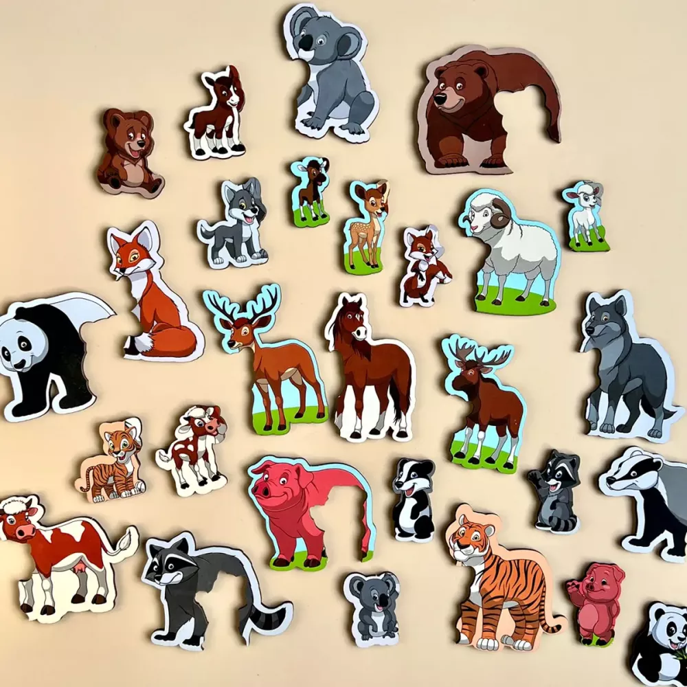 Пазл у скриньці "Мама і малюк" кольоровий