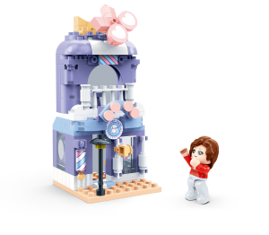 Конструктор "Центральна вулиця" (140 елм.) Перукарня /  BanBao