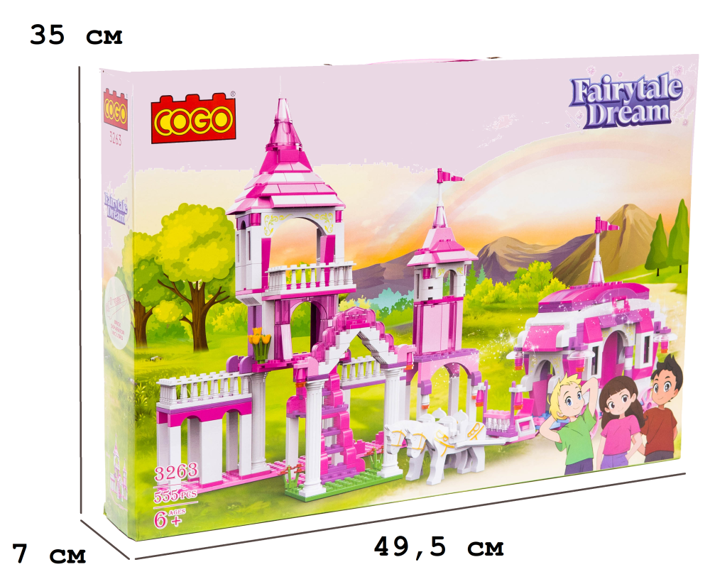 Конструктор "Дівчатка" (555 елм.) Бал / COGO