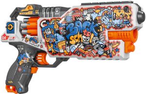 Іграшковий пістолет автомат. барабан на батар. з м'як. набоями Повернення до школи (24 шт.) (34х21см)