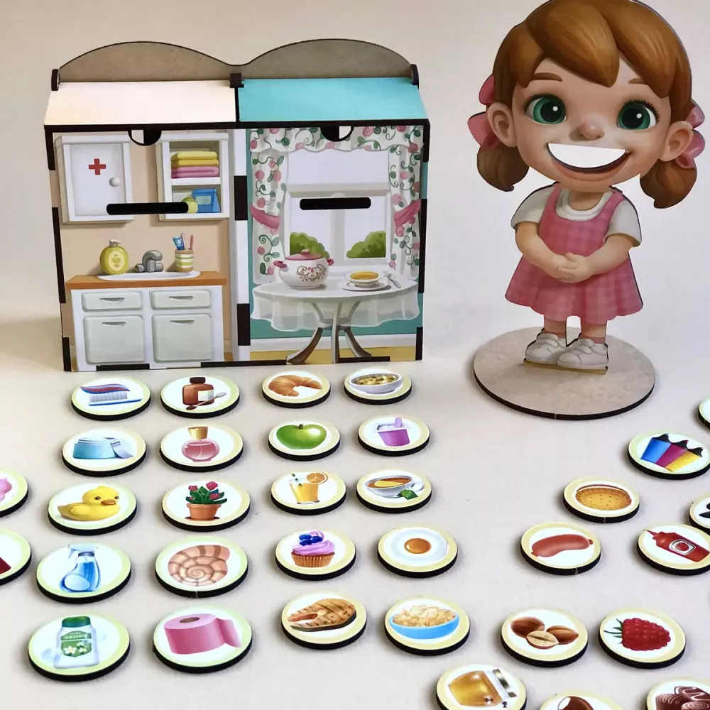 Пазл-сортер "Їстівне-їстівне"