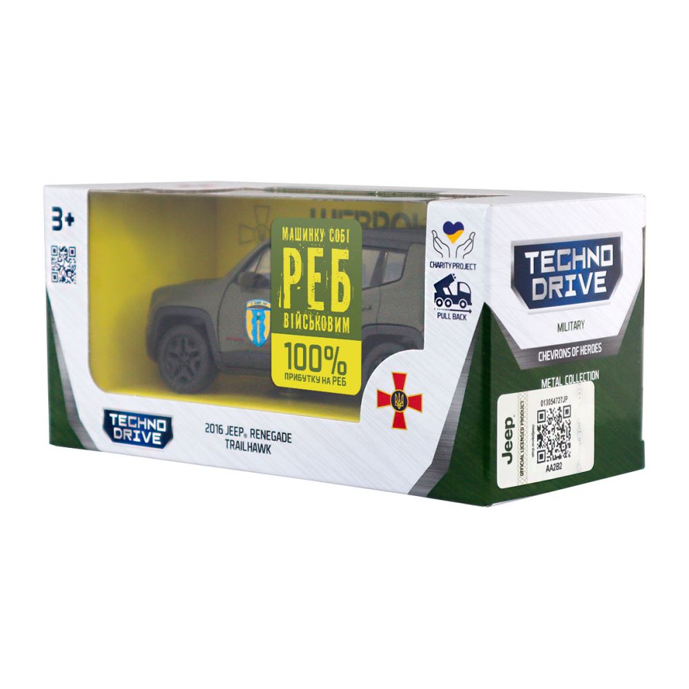 Автомодель серії Шеврони Героїв - Jeep Renegade Trailhawk - Айдар""