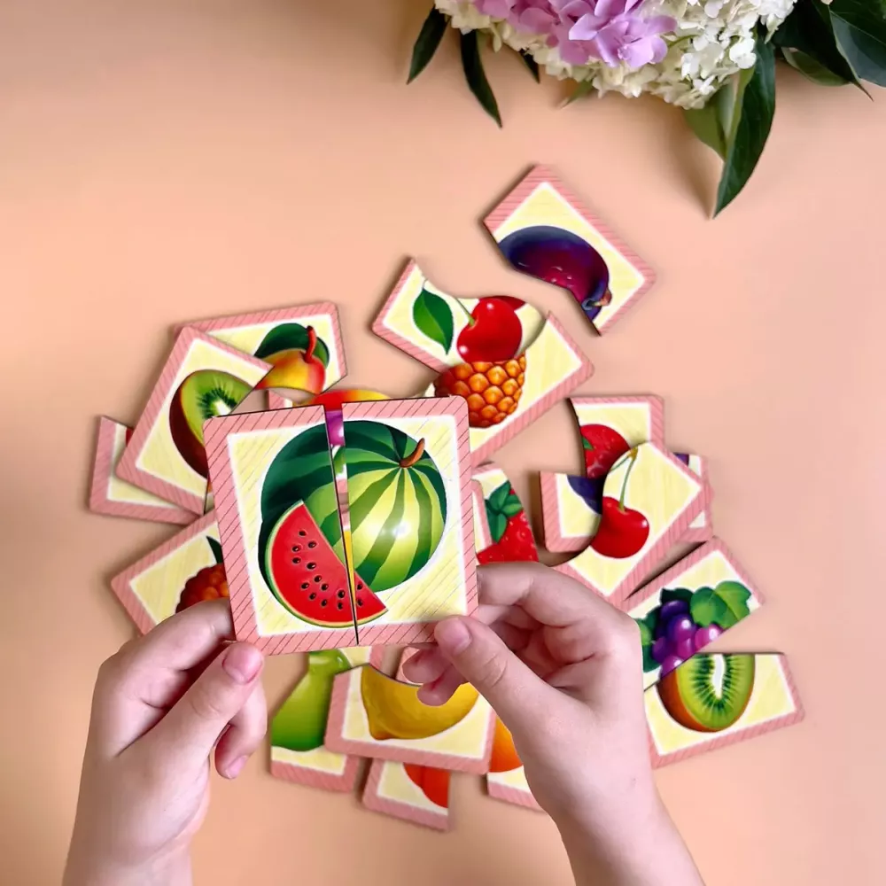 Пазл "Половинки. Фрукти"