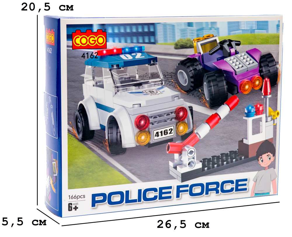 Конструктор "Поліція" (166 елм.) Перехоплення / COGO