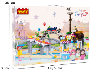 Конструктор "Дівчатка" (648 елм.) Американські гірки / COGO