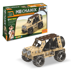 *Металевий конструктор, розвиваючий "MECHANIX" Сафарі (155 елм./5 моделей)