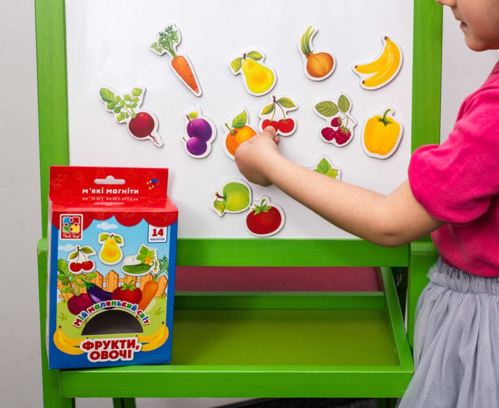 Колекція магнітів «Мій маленький світ. Фрукти, овочі»