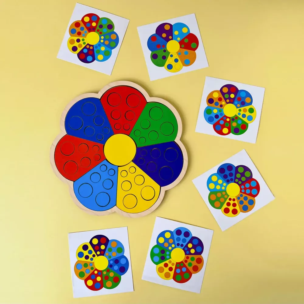 Сортер з картками "Квітка-семибарвниця-1"