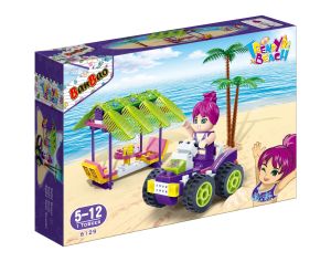 Конструкторт "Модний пляж" (108 елм.) Квадроцикл та альтанка /  BanBao