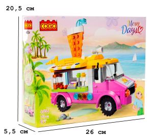 Конструктор "Дівчатка" (189 елм.) Бус з коктелями / COGO