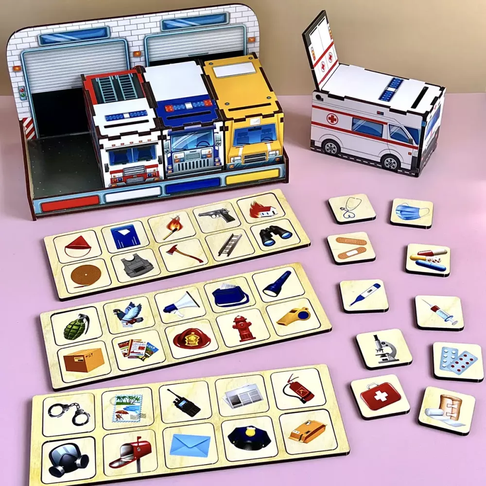 Сортер - комодик "Службовий транспорт"