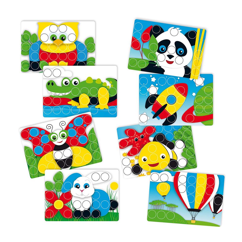 Набір - Для Занять Мозаїкою (33 Мм Фішки (40 Шт.) + Дошка)