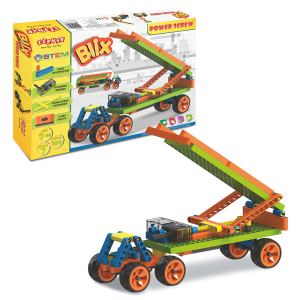 Конструктор поліпропіленовий, розвиваючий з моторчиком "BLIX" Силач (186 елм./7 моделей)