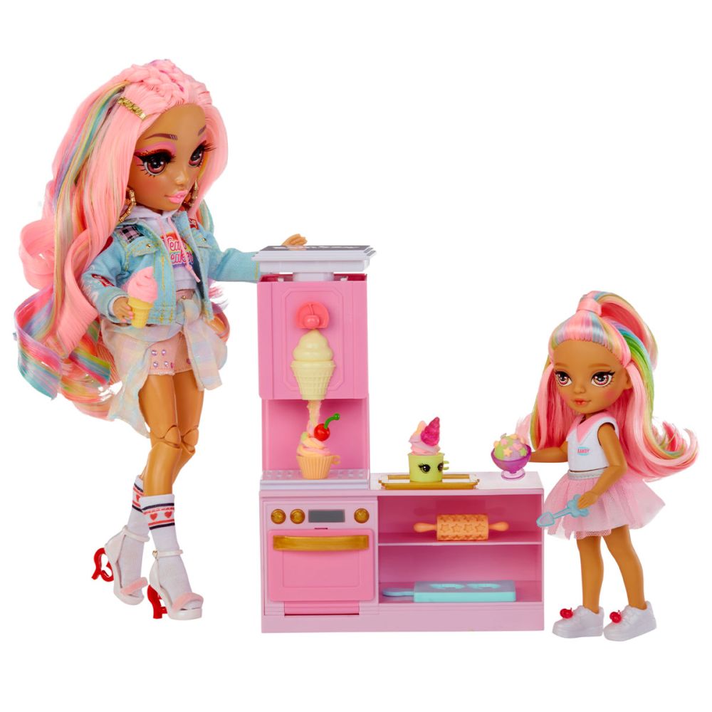 Ігровий набір з лялькою Rainbow High – Кондитерська Кенді
