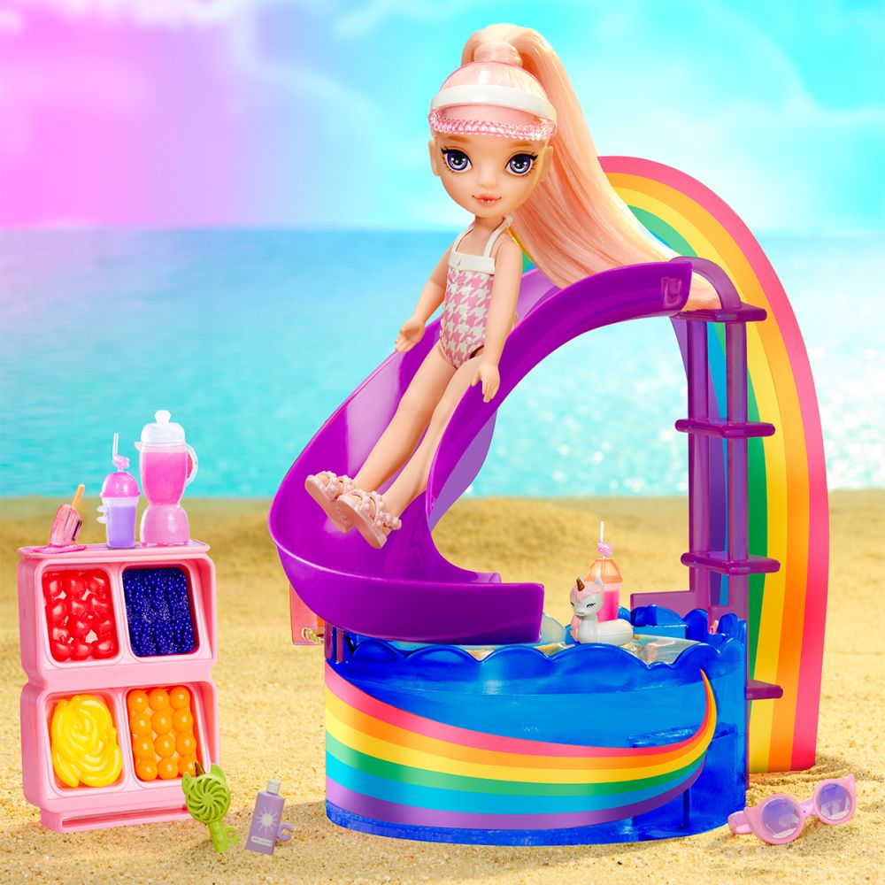 Ігровий набір з лялькою Rainbow High – Веселкове свято в басейні