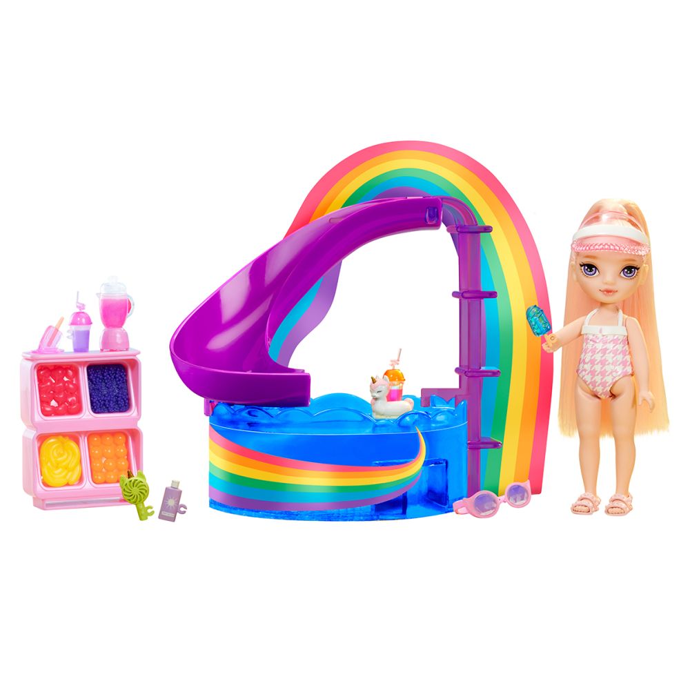 Ігровий набір з лялькою Rainbow High – Веселкове свято в басейні