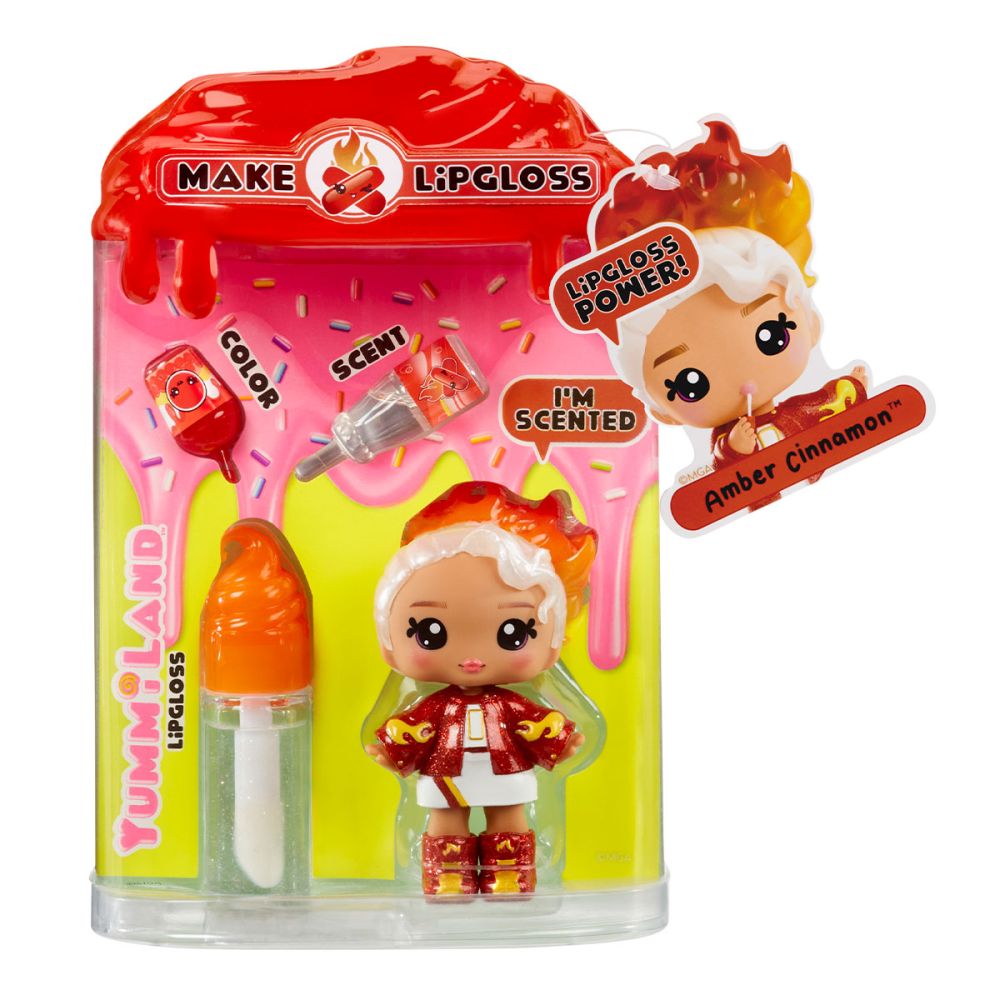 Ігровий набір з лялькою та блиском для губ Yummiland S2 – Брітні Боба, Нія Кенді Флафф, С'юзі Сауер Строу, Кориця Амбер, Містері Чейз, Габі Гаммібеар, Місті Кейкс, Астрід Старс, Ніна Хартпоп