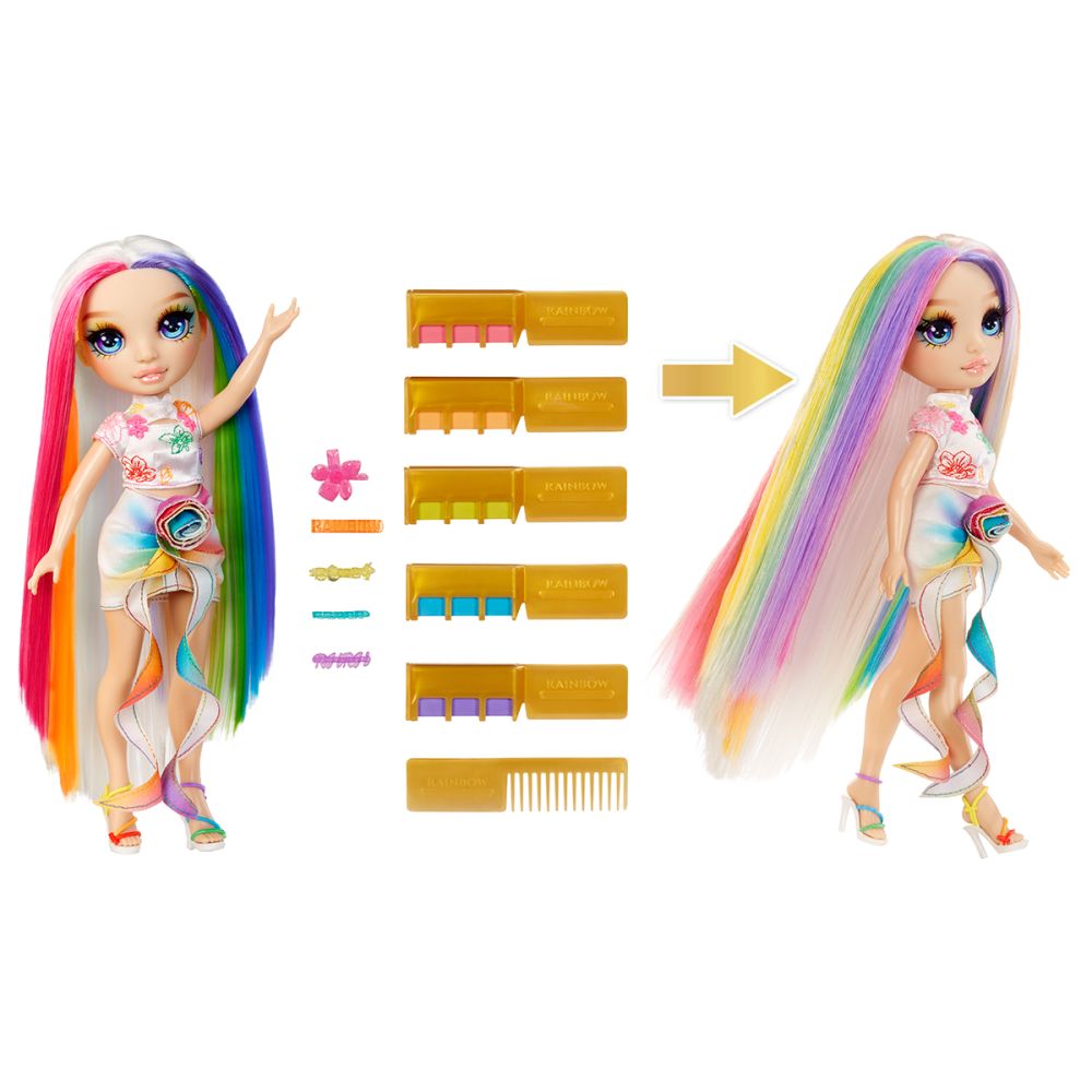 Ігровий набір з лялькою Rainbow High серії Крейда для волосся та стиль – Амая