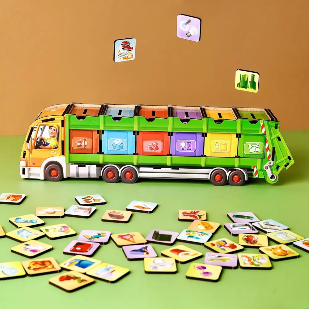 Комодик "Сортування сміття: сміттєвоз"