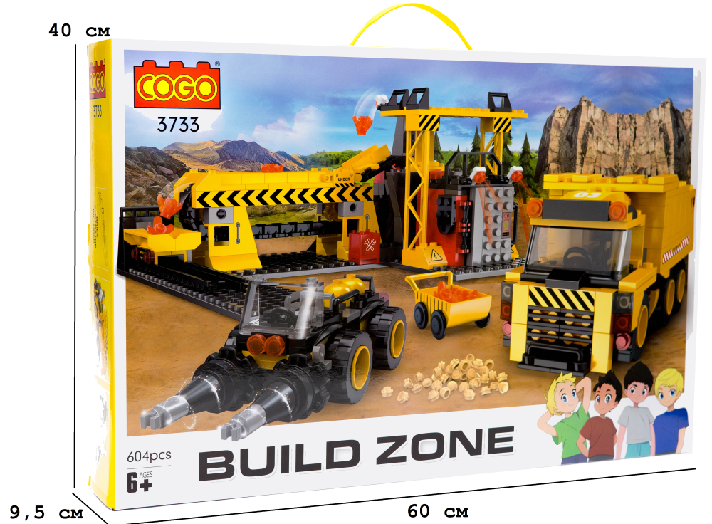 Конструктор "Будівництво" (604 елм.) Будівельна база / COGO