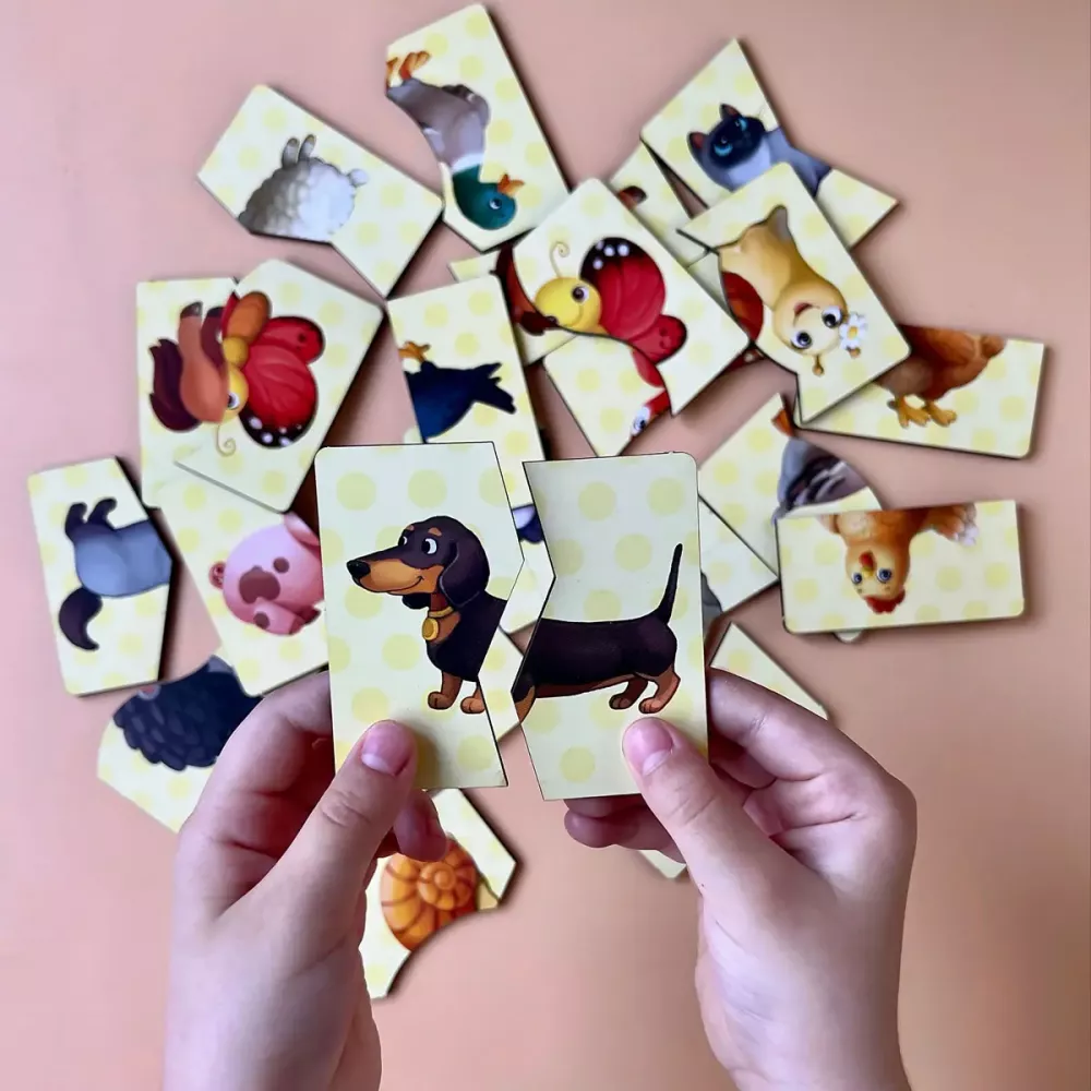 Пазл "Половинки. Тварини"