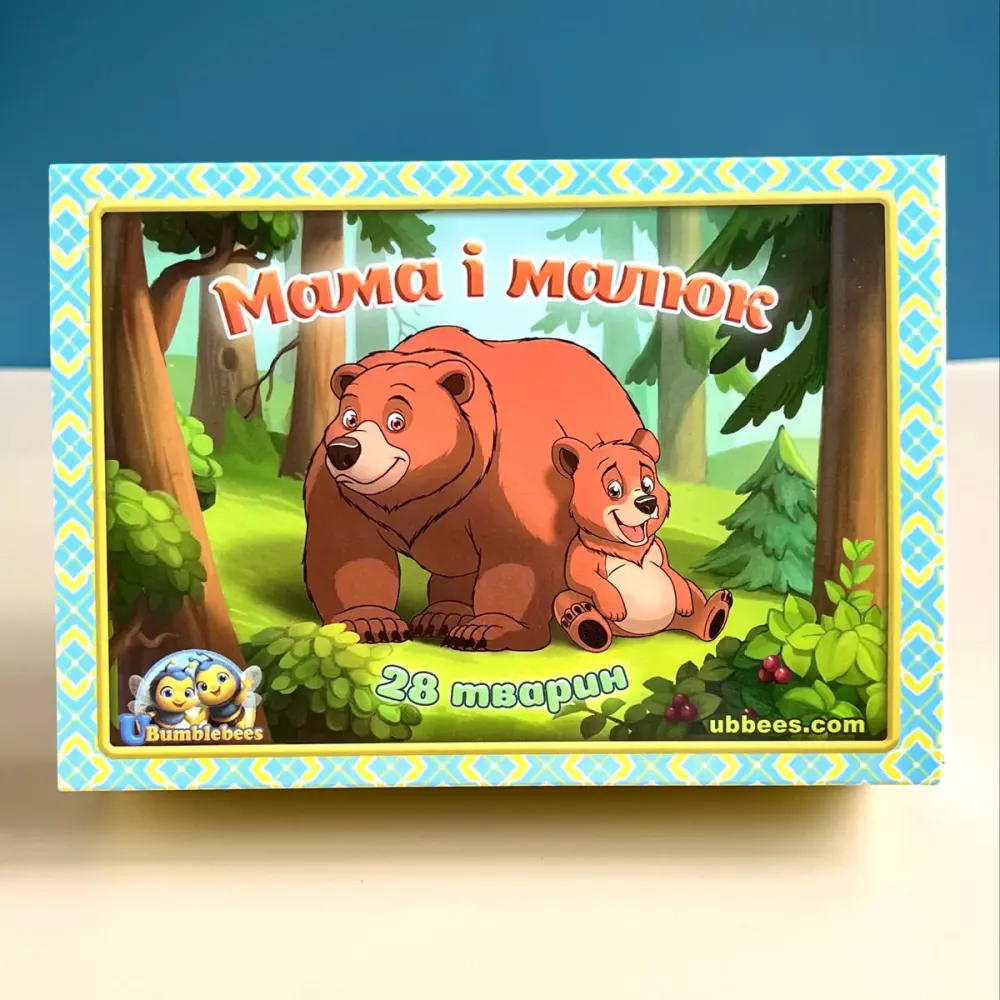 Пазл у скриньці "Мама і малюк" кольоровий