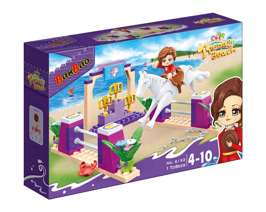 Конструкторт "Модний пляж" (119 елм.) Кінний спорт /  BanBao