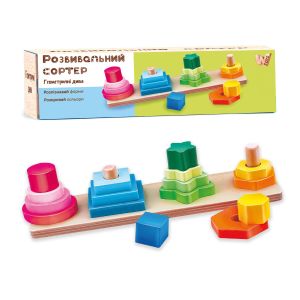 Дерев`яна пірамідка 35485 "Логіка" (36) "WToys"