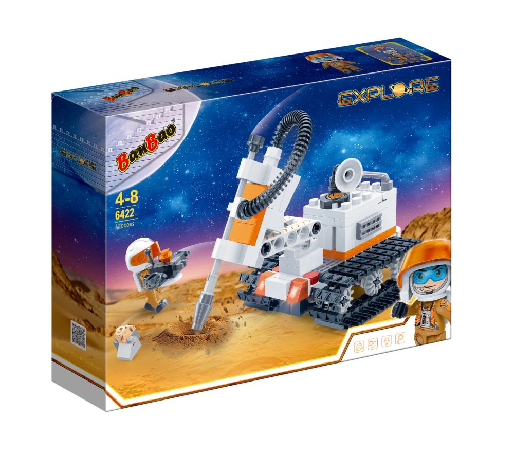 Конструктор "Космічні дослідження" (170 елм.) Гусеничний бур для досліджень /  BanBao