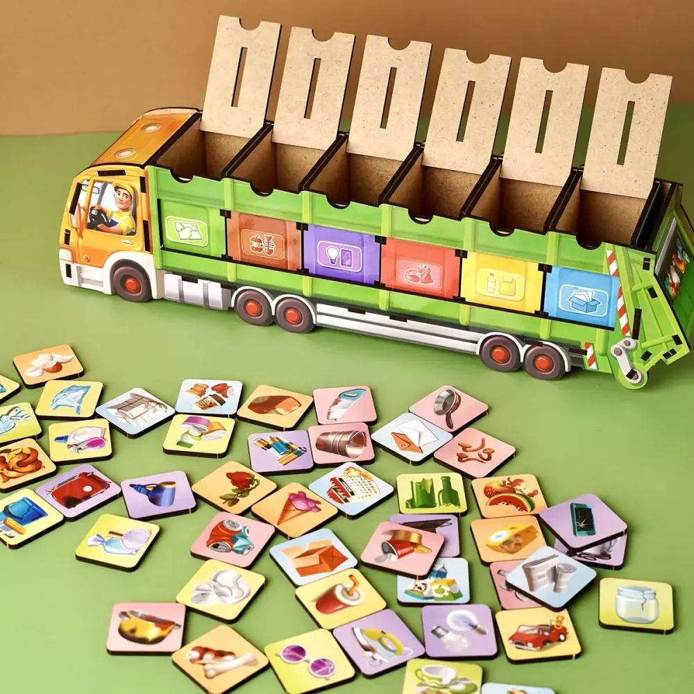 Комодик "Сортування сміття: сміттєвоз"