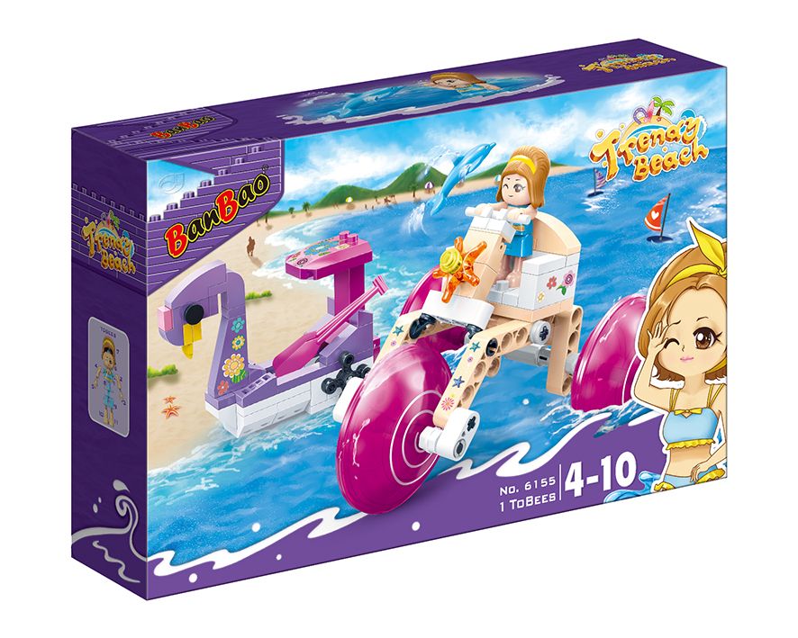 Конструкторт "Модний пляж" (135 елм.) Ігри на воді /  BanBao