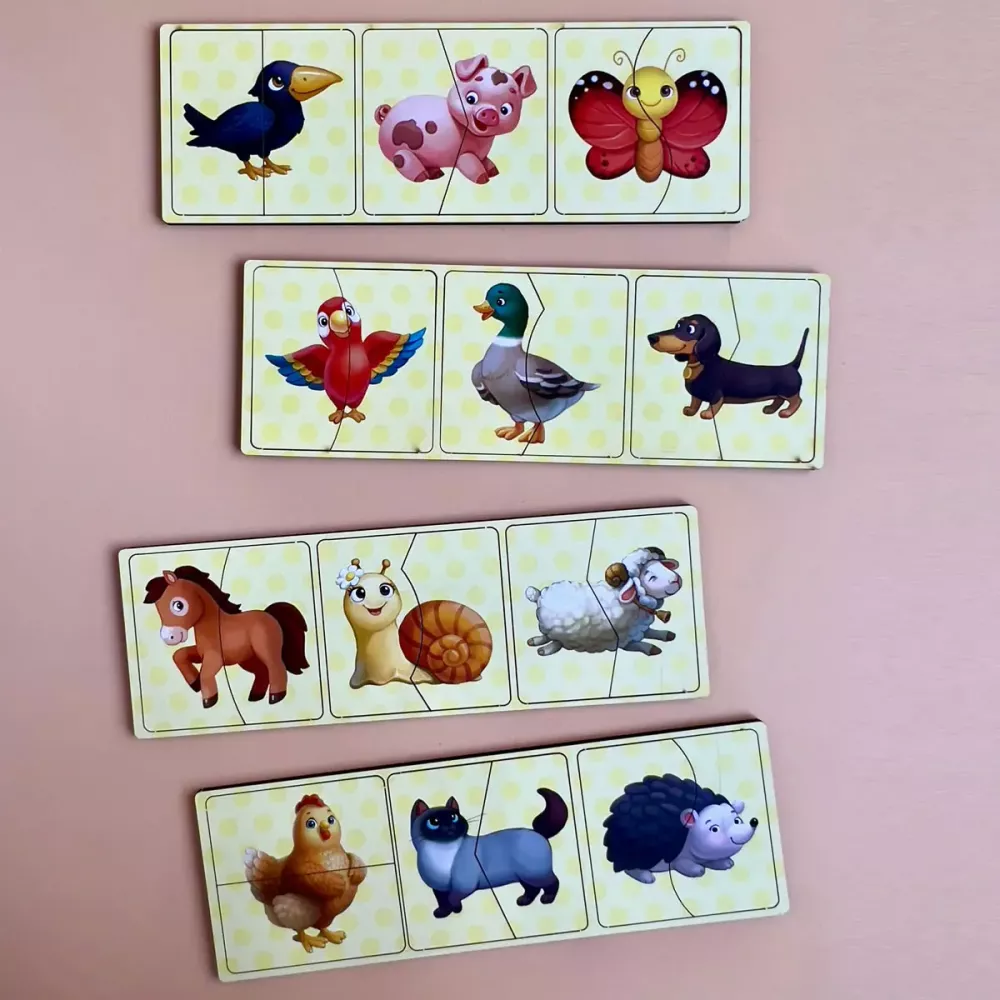 Пазл "Половинки. Тварини"