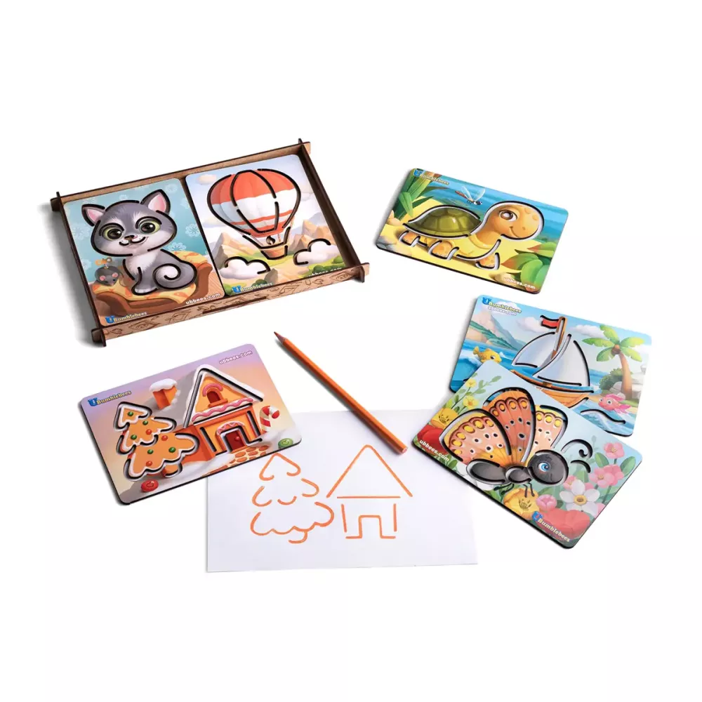 Трафарети великі 6 шт.