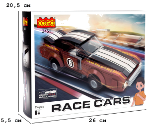 Конструктор "Автомобілі" (157 елм.) Вуличні перегони / COGO