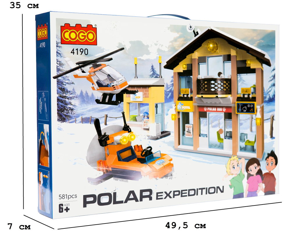 Конструктор "Місто" (581 елм.) Полярна база / COGO