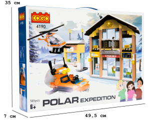 Конструктор "Місто" (581 елм.) Полярна база / COGO